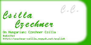 csilla czechner business card